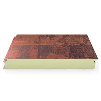 PANEL CON ACERO CORTEN